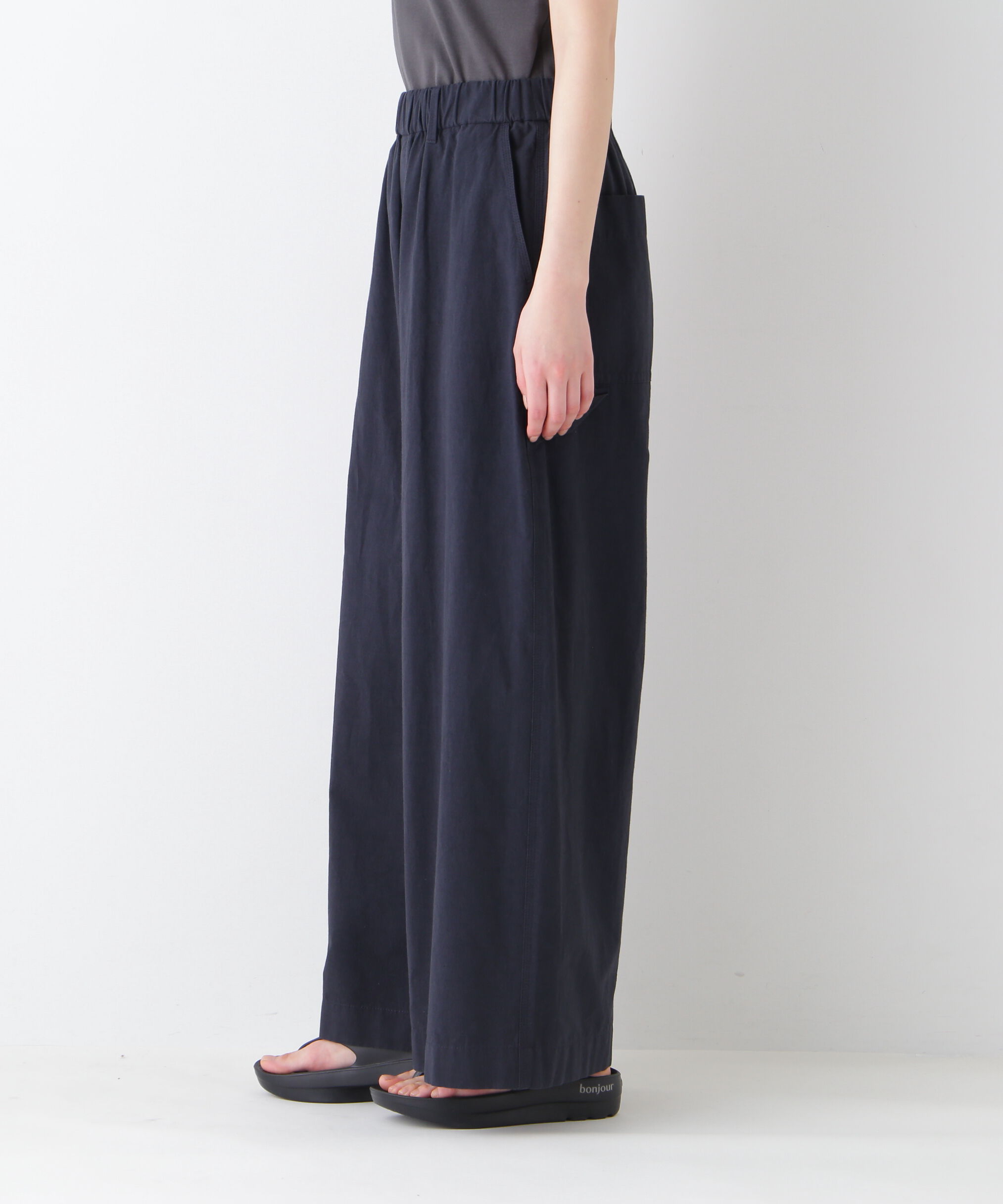  「◆コットンリネンウェザー近江晒シェフパンツ」|その他|