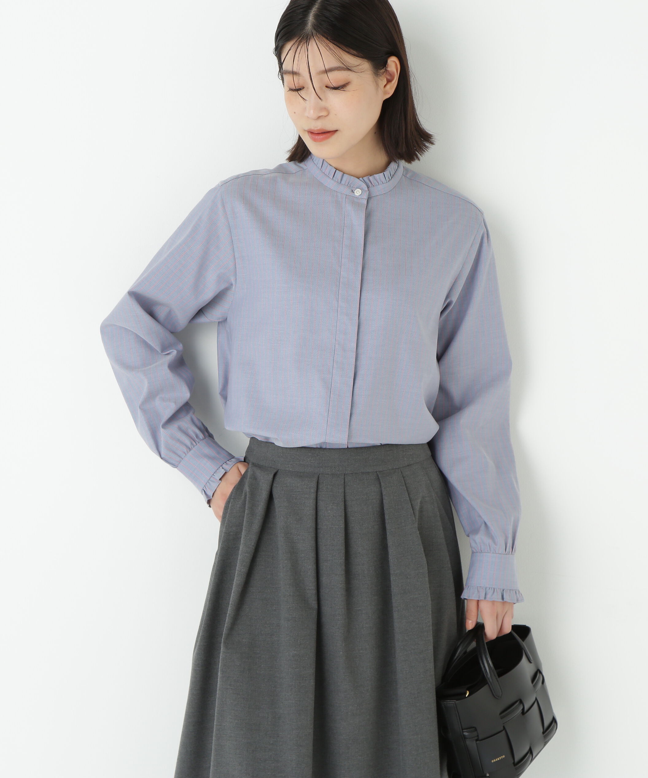  「◆スタンドフリルブラウス」|シャツ・ブラウス|