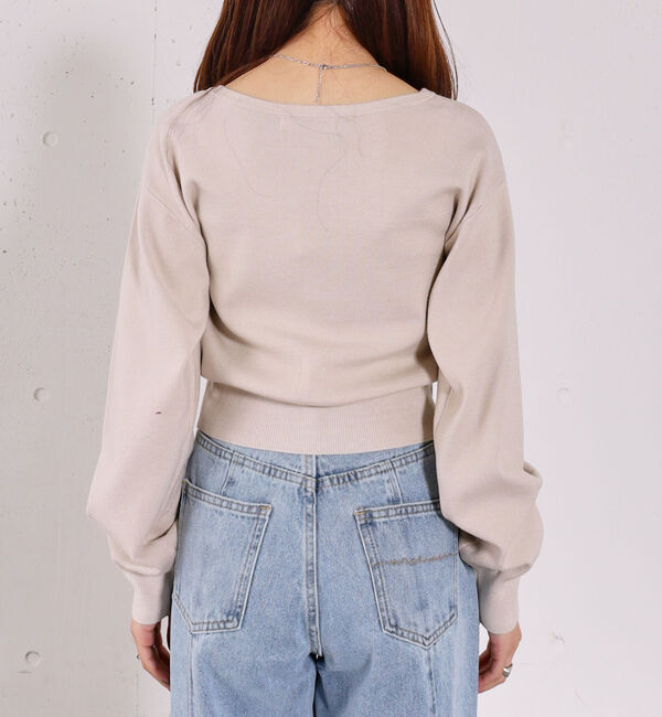 archives「レーストリムニットアンサンブル」|カーディガン|