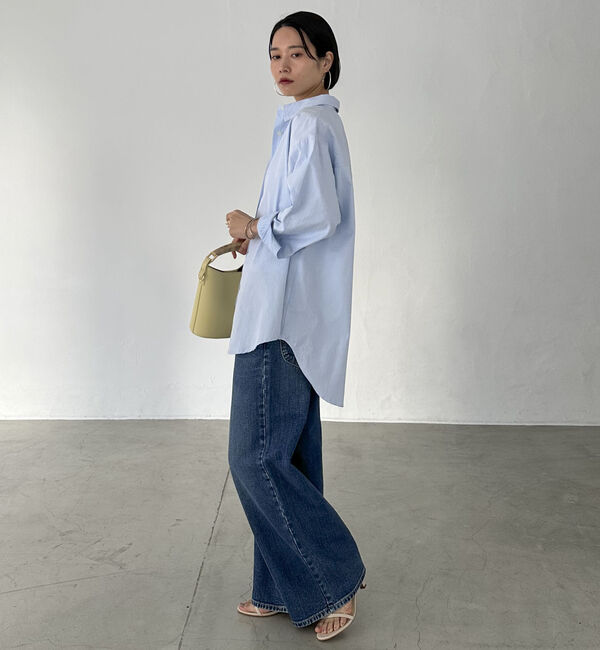 Doux archives「ストライプベーシックオーバーシャツ」|シャツ・ブラウス|