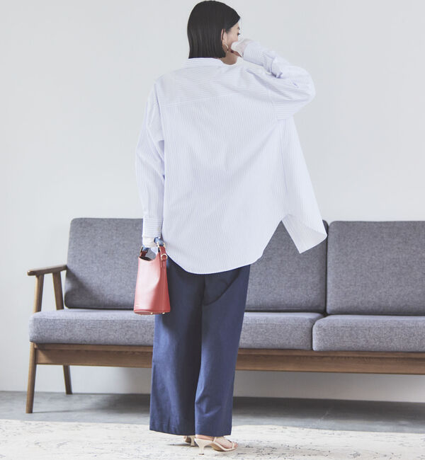 Doux archives「ストライプベーシックオーバーシャツ」|シャツ・ブラウス|
