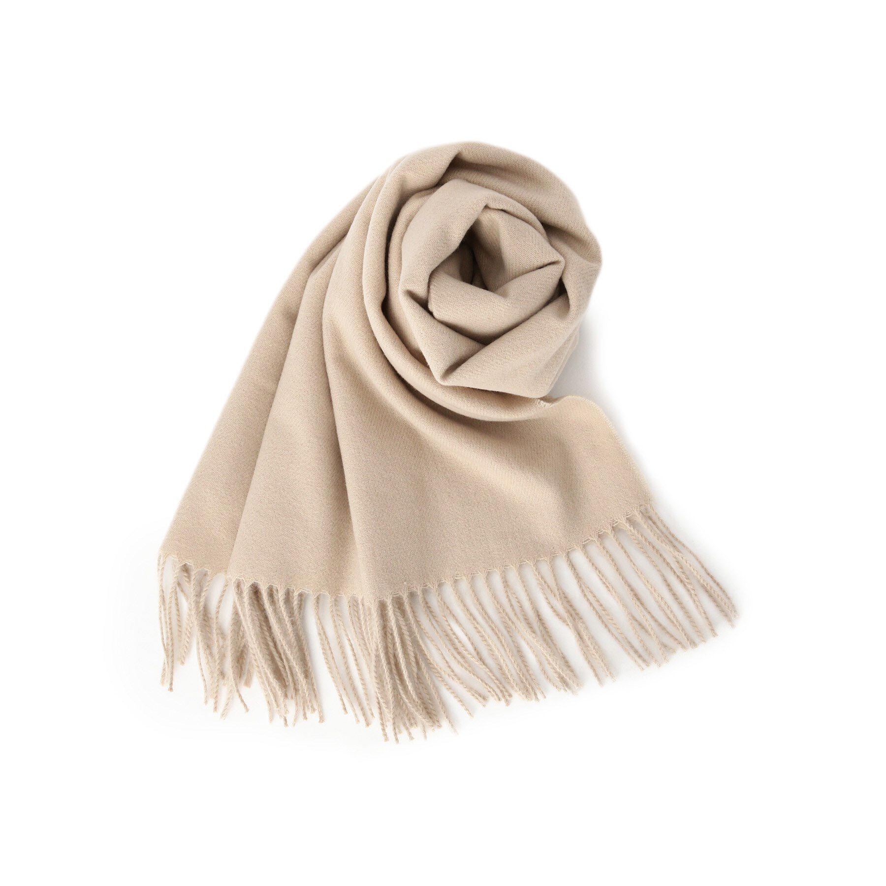 SHOO･LA･RUE「プレーン無地ストール」|ストール|ベージュ(052)