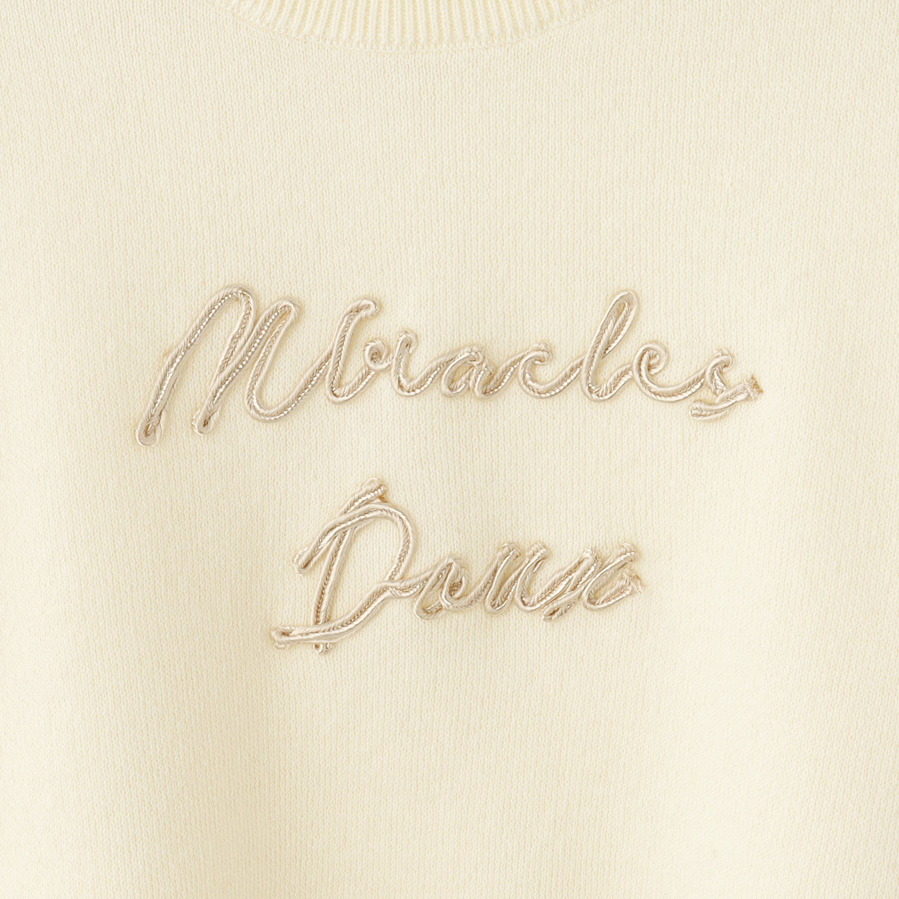 SHOO･LA･RUE「【100-150cm/リンク可/洗濯機可】ウェットライク刺繍ロゴニット」|ニット・セーター|