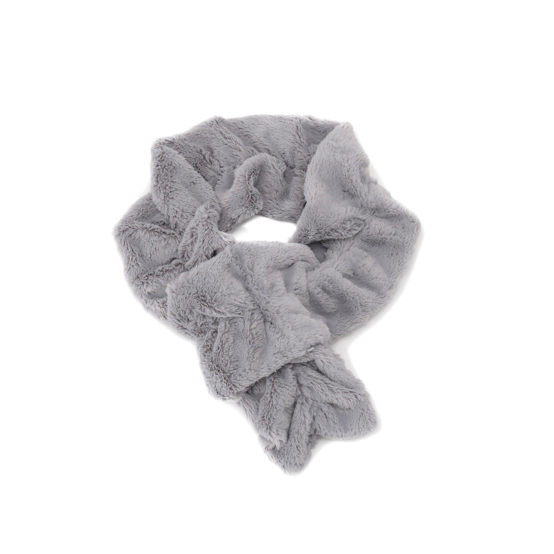 SHOO･LA･RUE「ウェーブフェイクファーマフラー」|ストール|グレー(012)