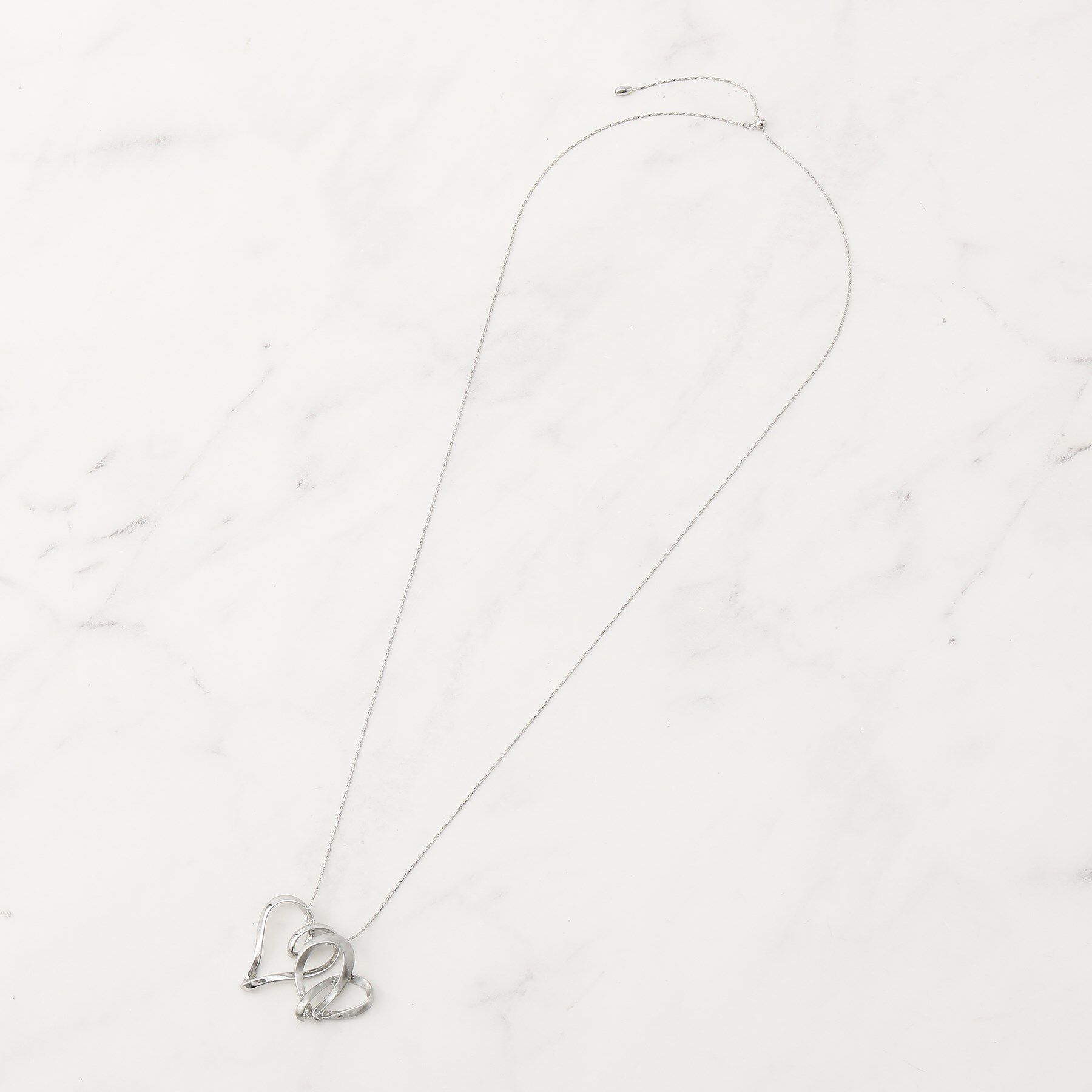 SHOO･LA･RUE「Wハートネックレス」|ネックレス|