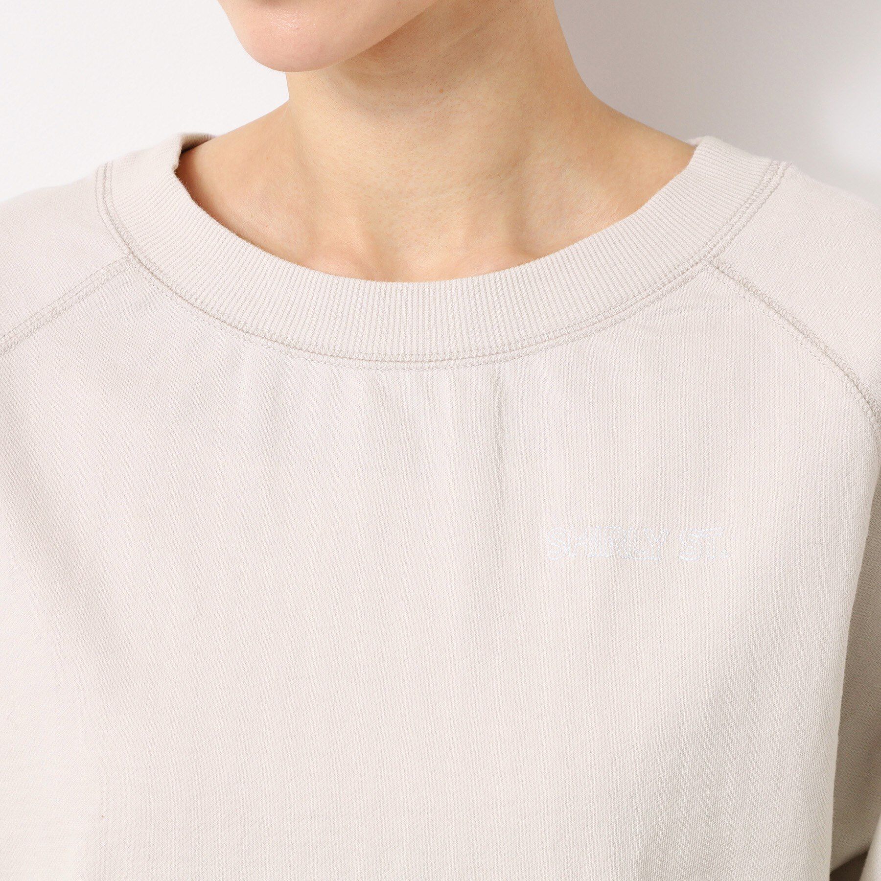 Dessin「【洗える】クロップド丈ポイントロゴ入りカットソー（S～L）」|Tシャツ・カットソー|