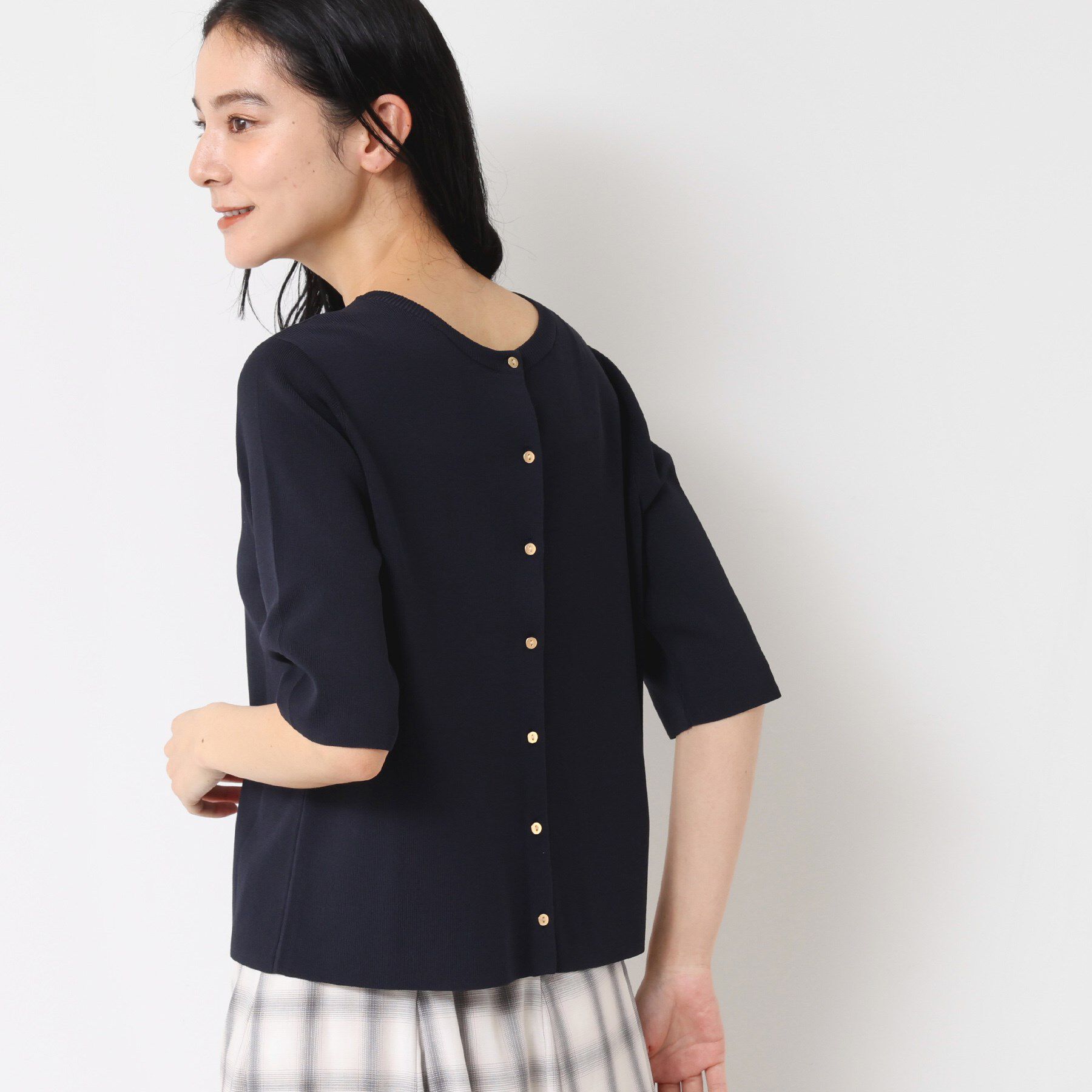 Dessin「【UVカット/洗える】2WAY五分袖カーディガン」|ニット・セーター|