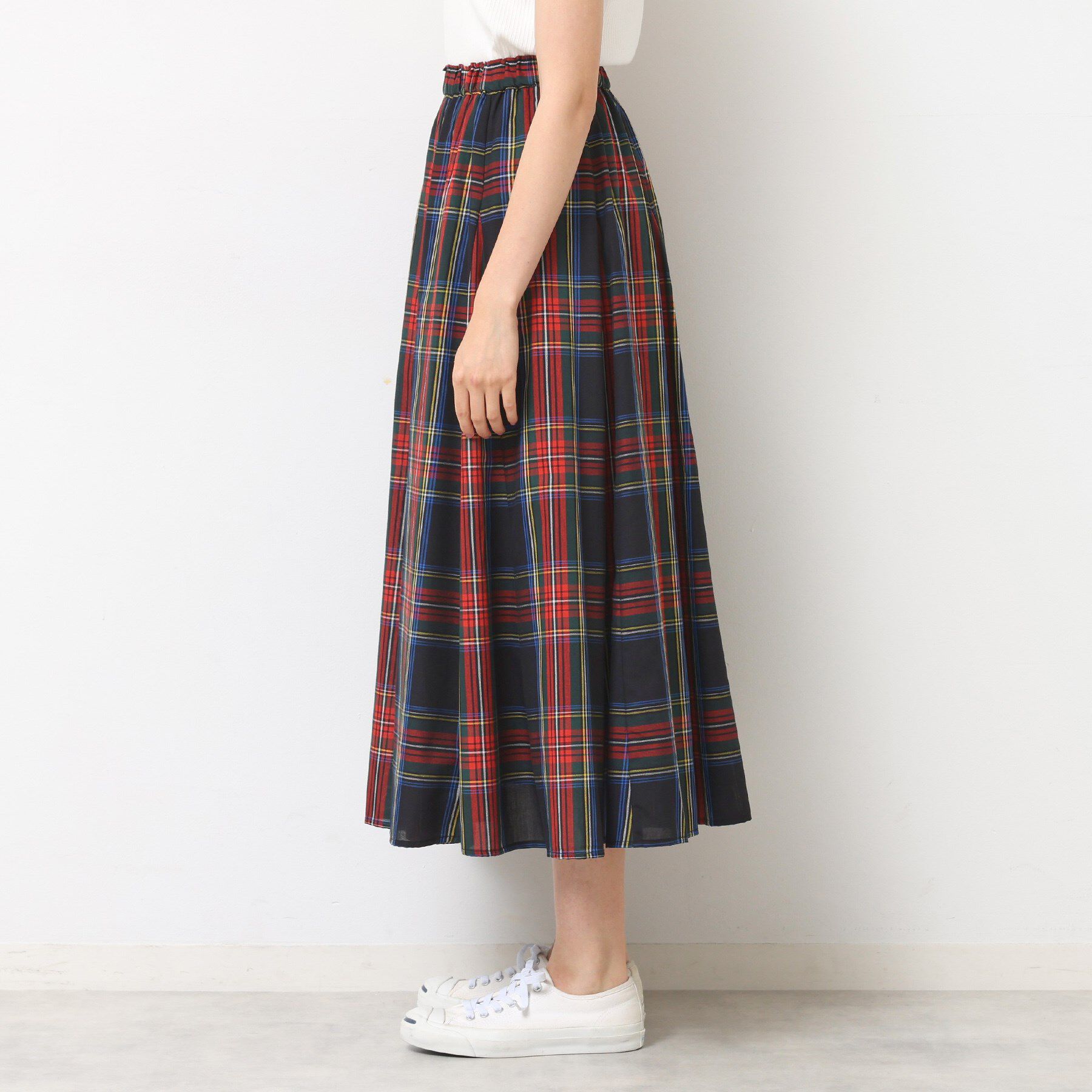 Dessin「【ウエストゴム/洗える】映えチェック柄スカート（XS~L）」|スカート|