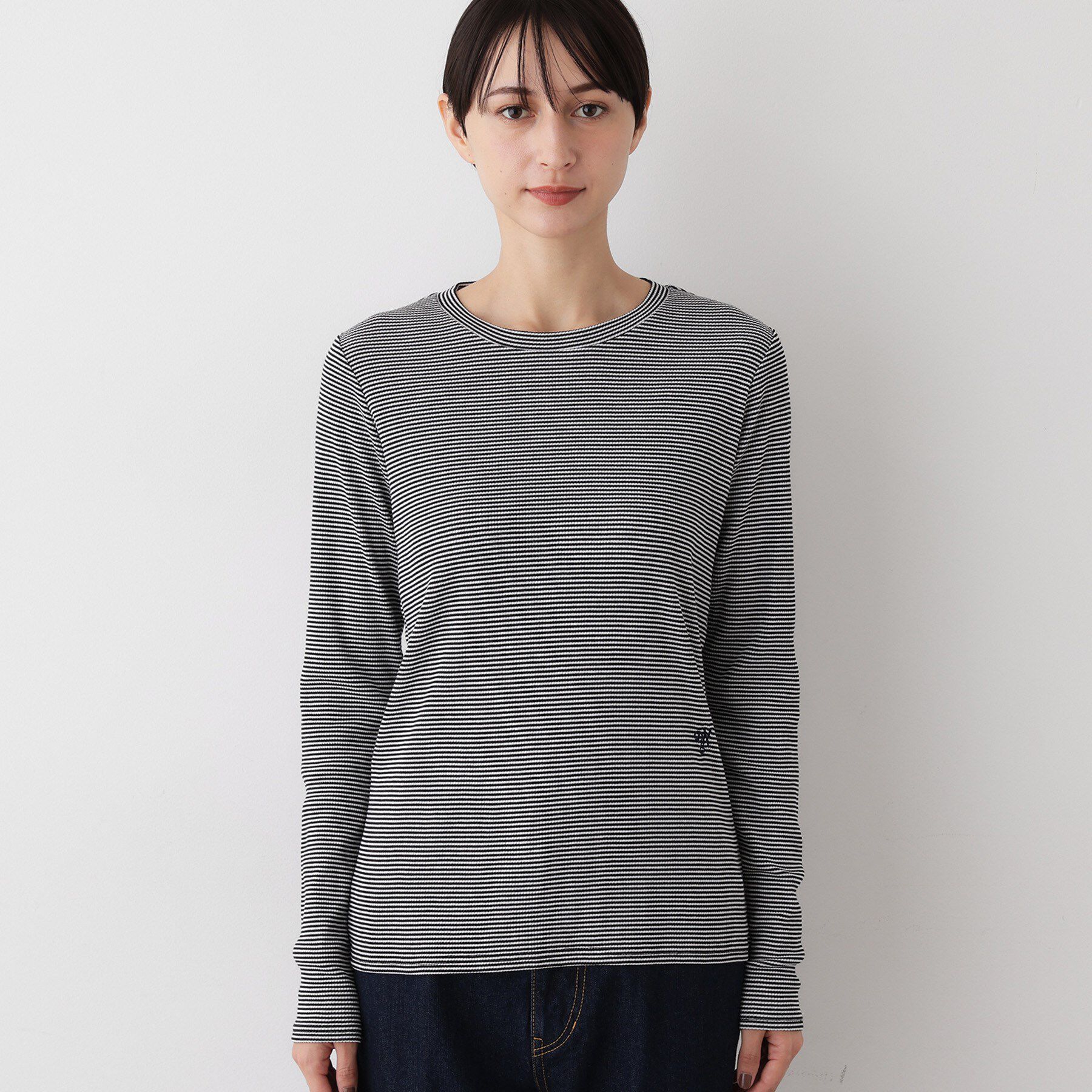 Dessin「【吸湿発熱/抗菌防臭】ジンジャー混クルーネックプルオーバー」|Tシャツ・カットソー|