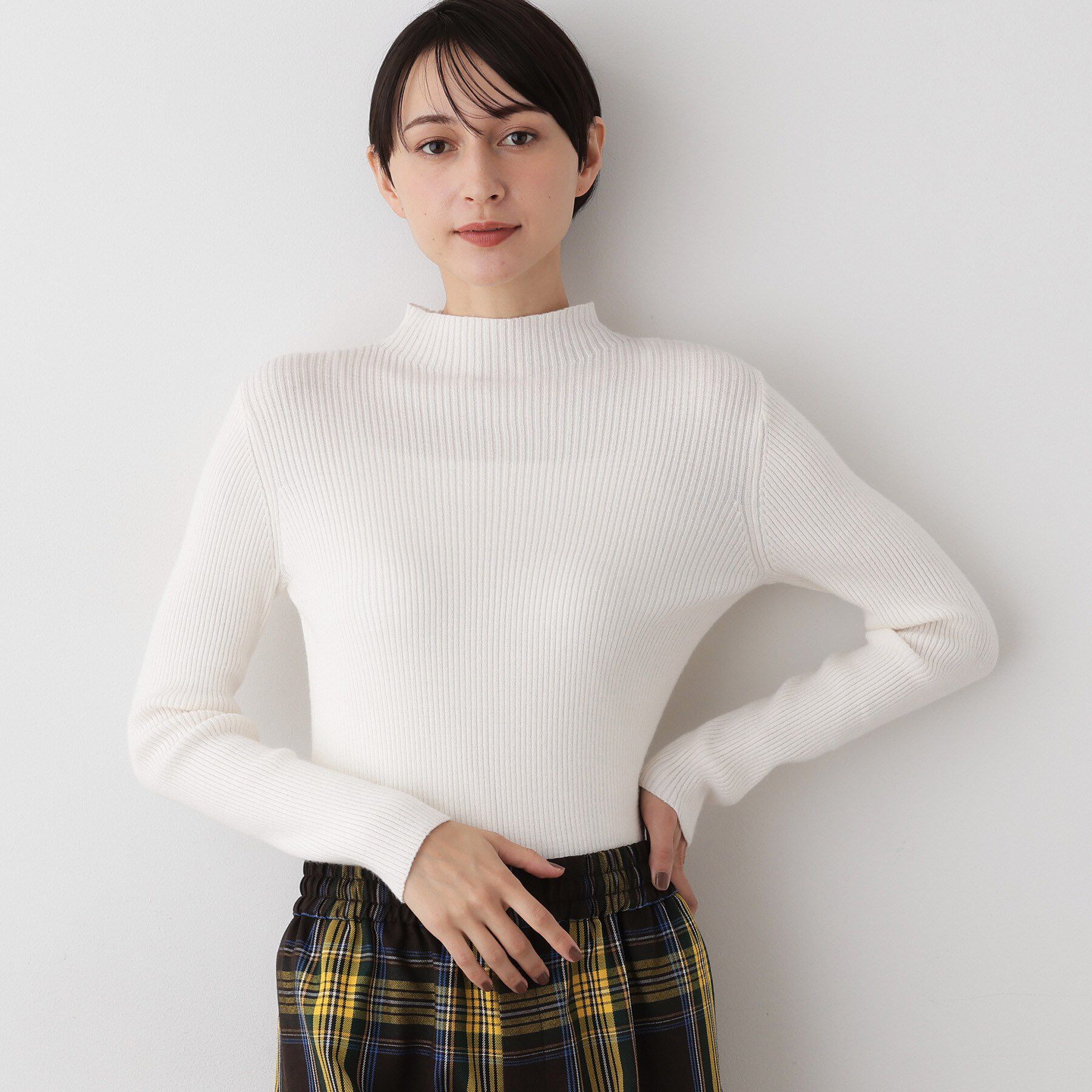Dessin「【洗える】リブタートルネックニット」|ニット・セーター|