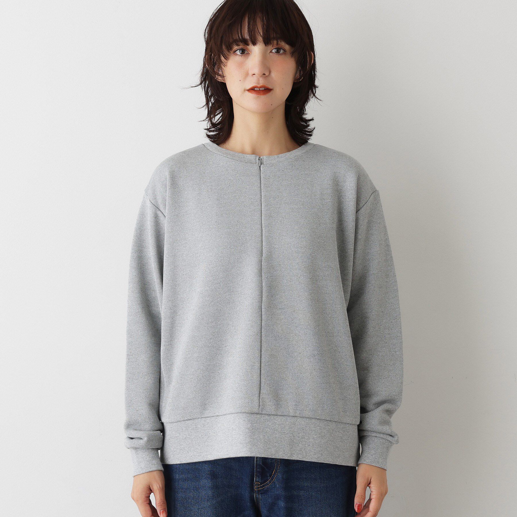 Dessin「【洗える】ハーフジップ裏毛」|パーカー|