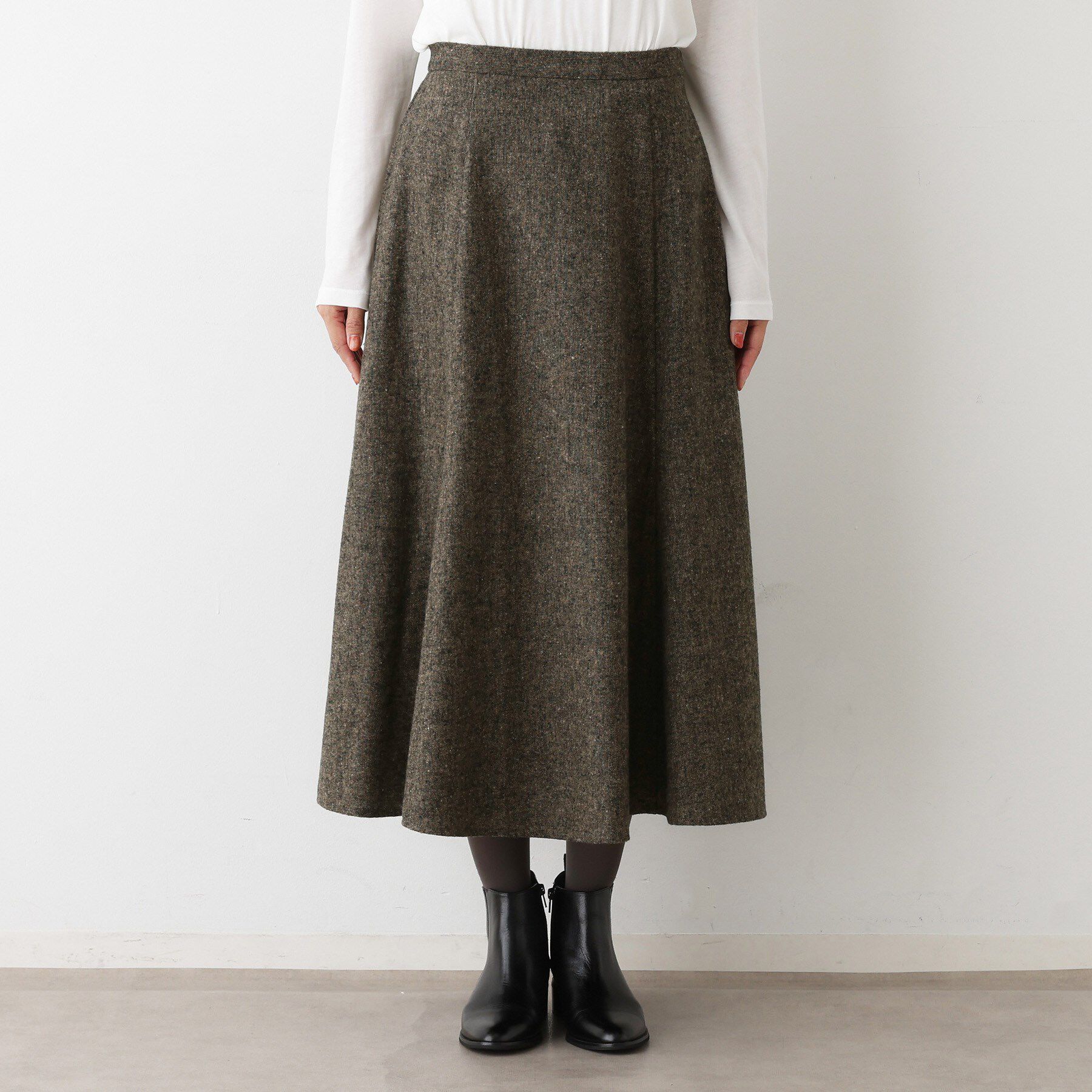 Dessin「【洗える】ツイードフレアスカート」|スカート|