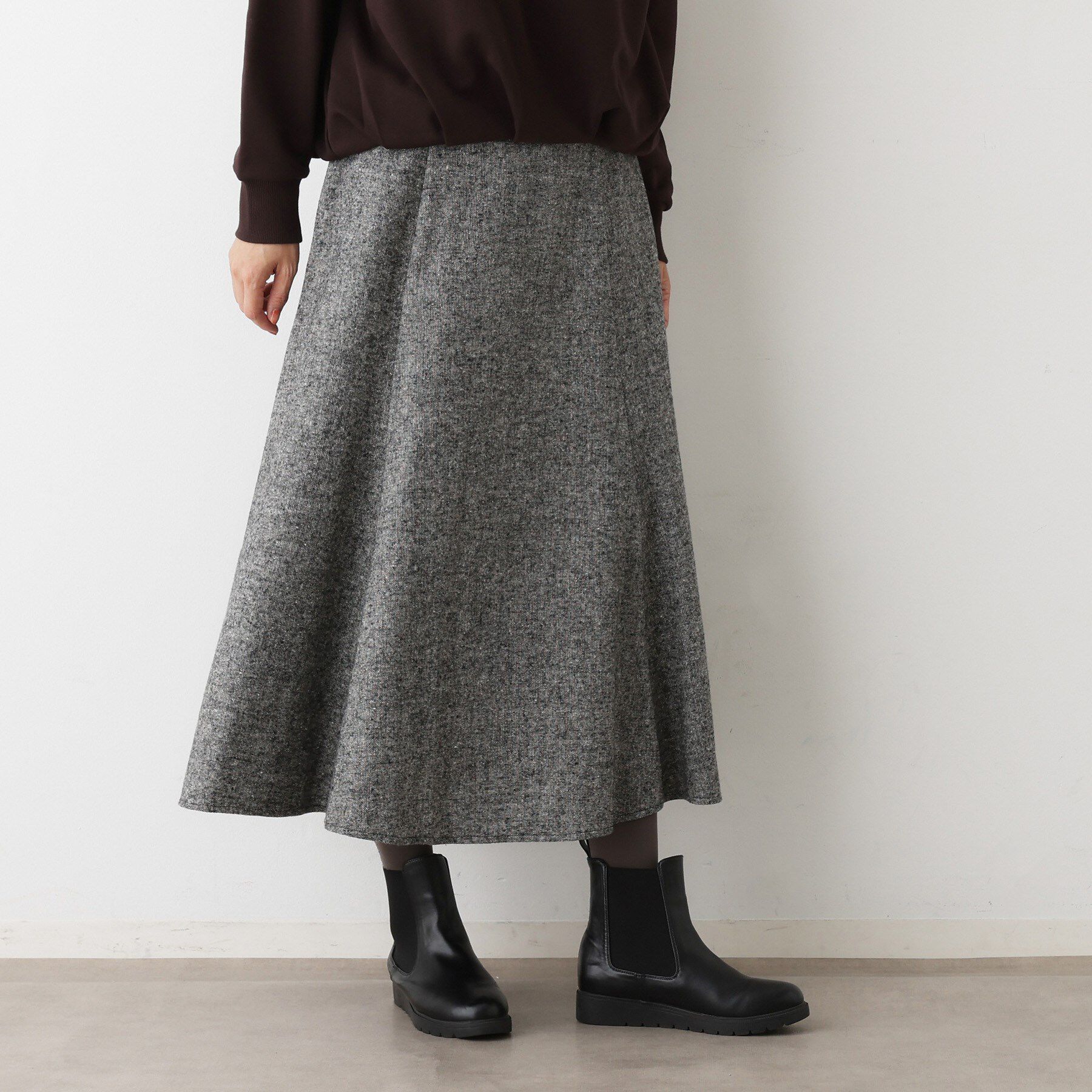 Dessin「【洗える】ツイードフレアスカート」|スカート|