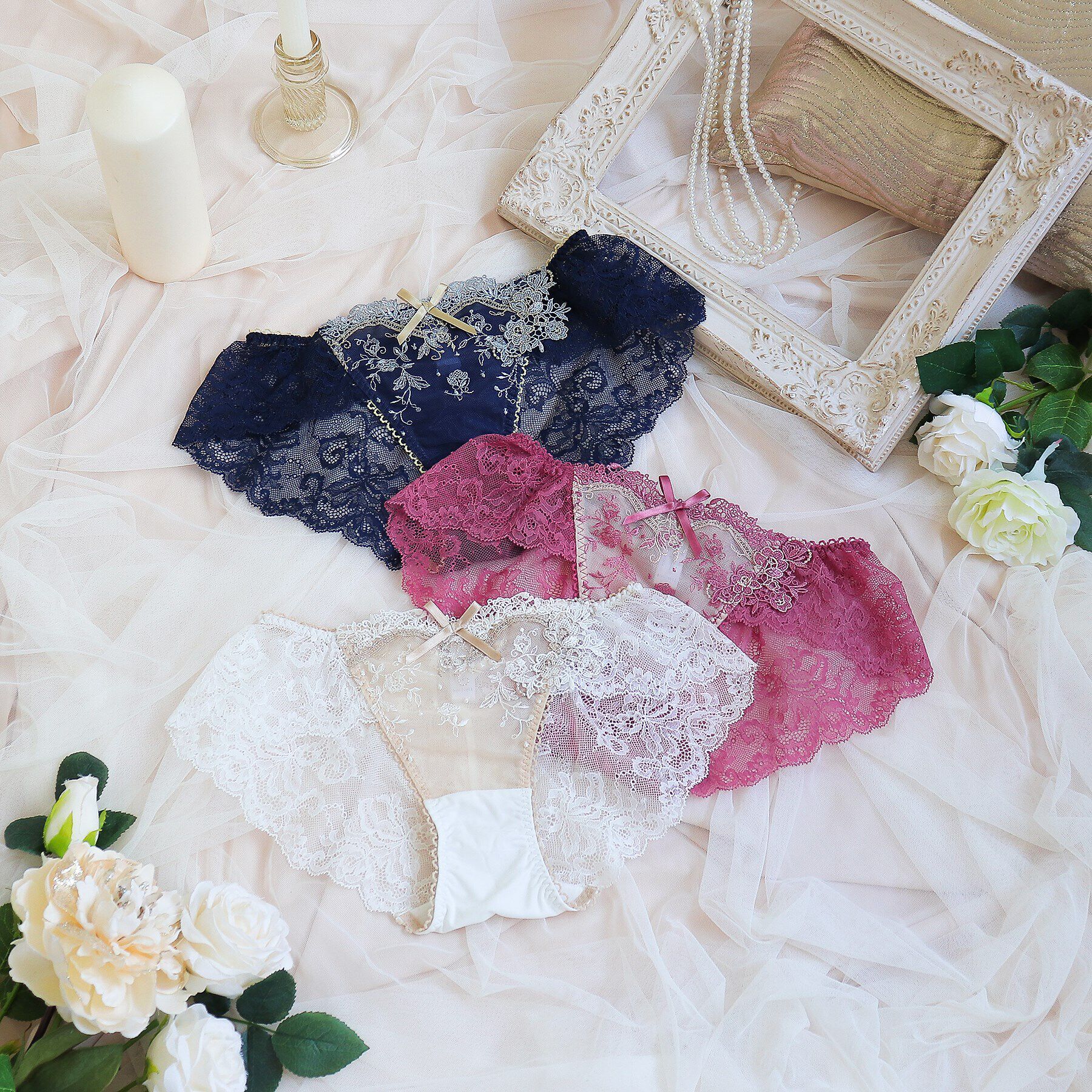 Risa Magli「アリアンナ レースショーツ」|インナー|