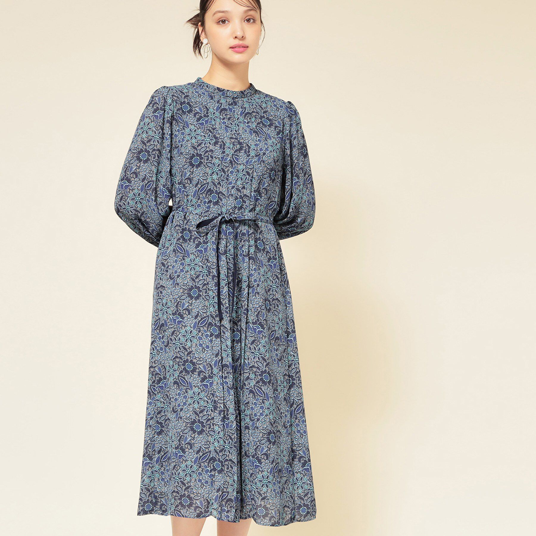 SunaUna「【co creation and yours／SS～L】レースプリーツワンピース」|ワンピース|