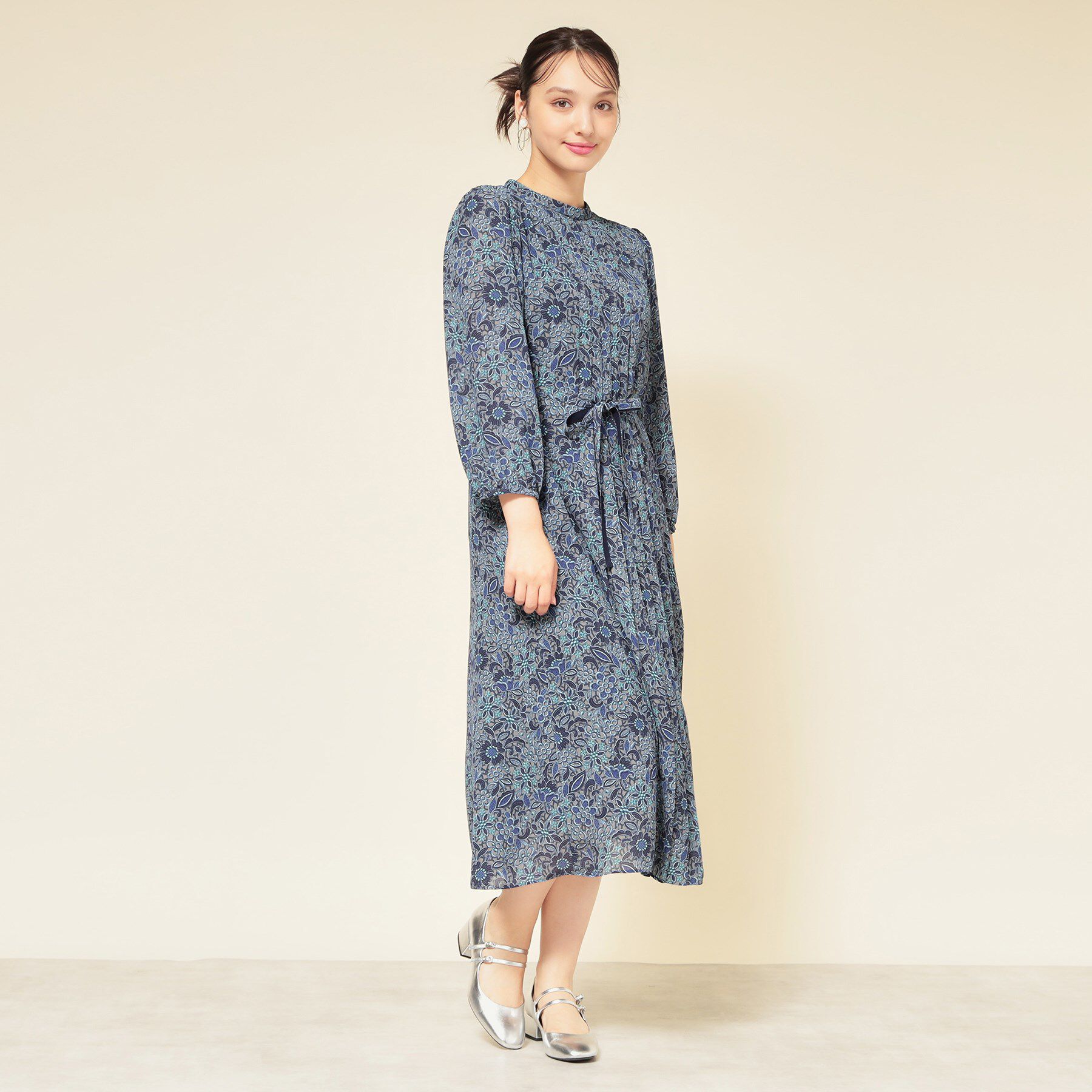 SunaUna「【co creation and yours／SS～L】レースプリーツワンピース」|ワンピース|