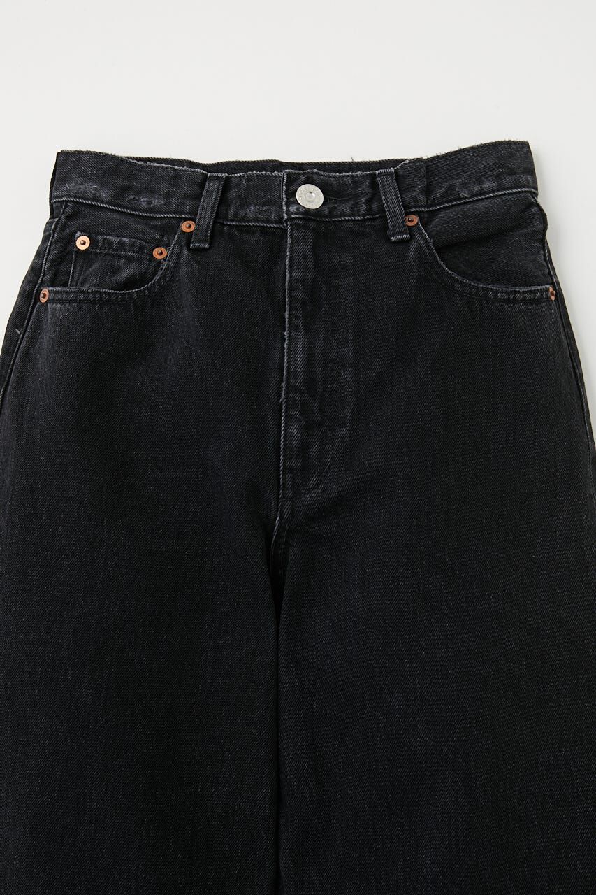 MOUSSY「HW 90S BLK STRAIGHT」|デニム|