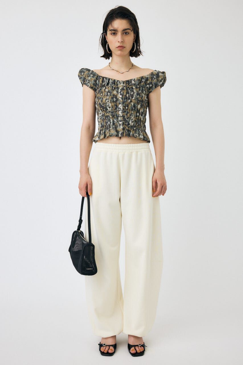 MOUSSY「OPEN NECK GATHER ブラウス」|シャツ・ブラウス|