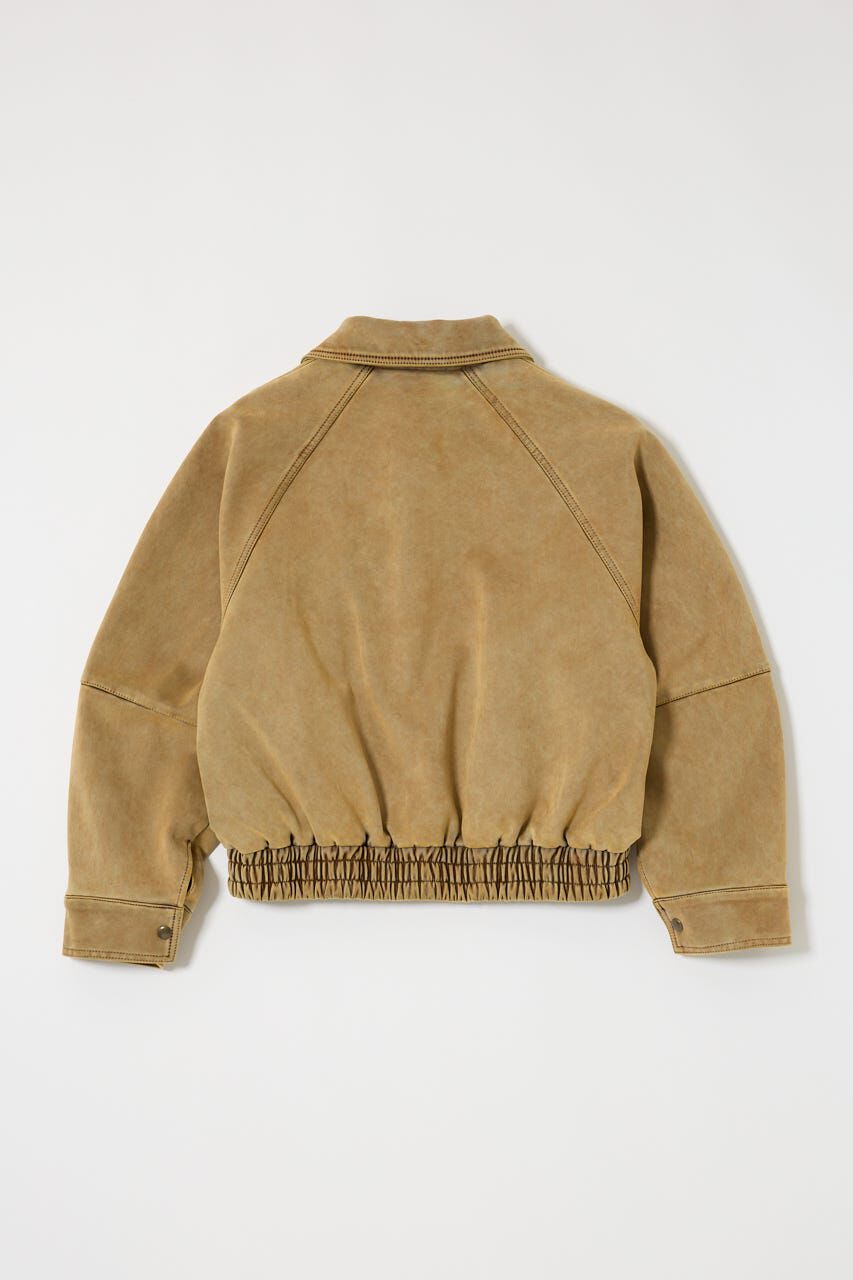 MOUSSY「F/SUEDE GATHER ブルゾン」|ブルゾン・スタジャン|