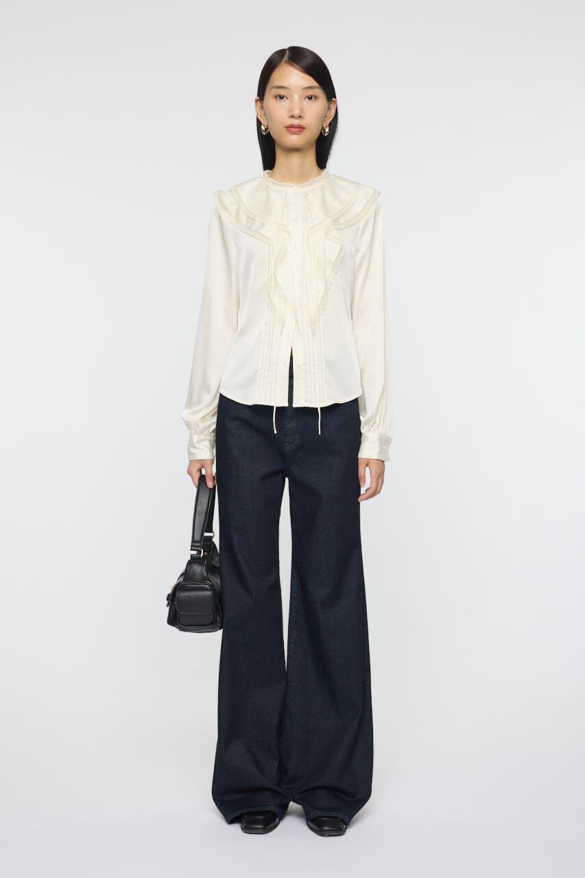 MOUSSY「DRAPE COLLAR ブラウス」|シャツ・ブラウス|