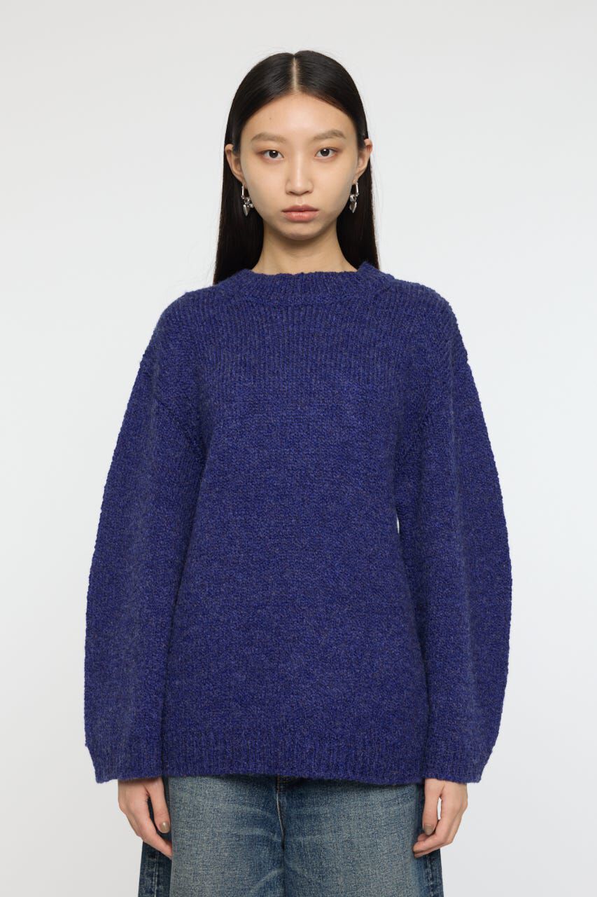 MOUSSY「BRUSHED OVERSIZEDセーター」|ニット・セーター|BLU