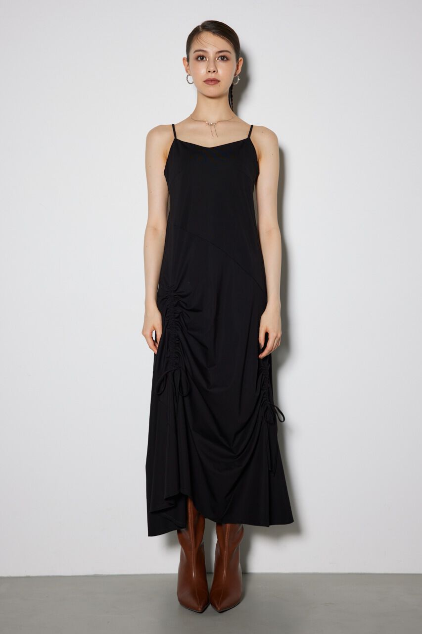 rienda「ドローストリングカットキャミソールワンピース」|ワンピース|