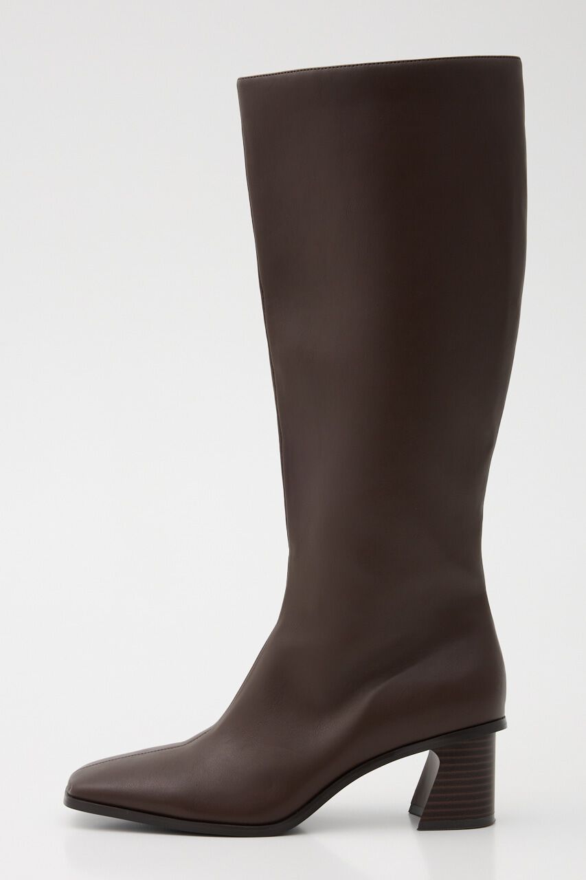 rienda「スクエアトゥーロングブーツ」|その他|BRN