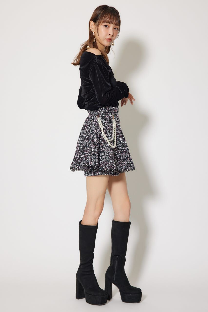 rienda「ソフティーカットオフショルトップス」|Tシャツ・カットソー|