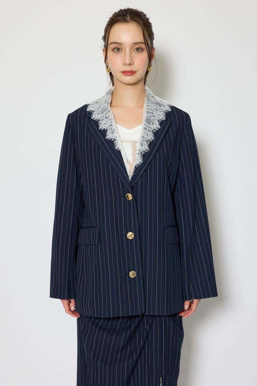 rienda「レースディティール2WAYテーラードジャケット」|その他|