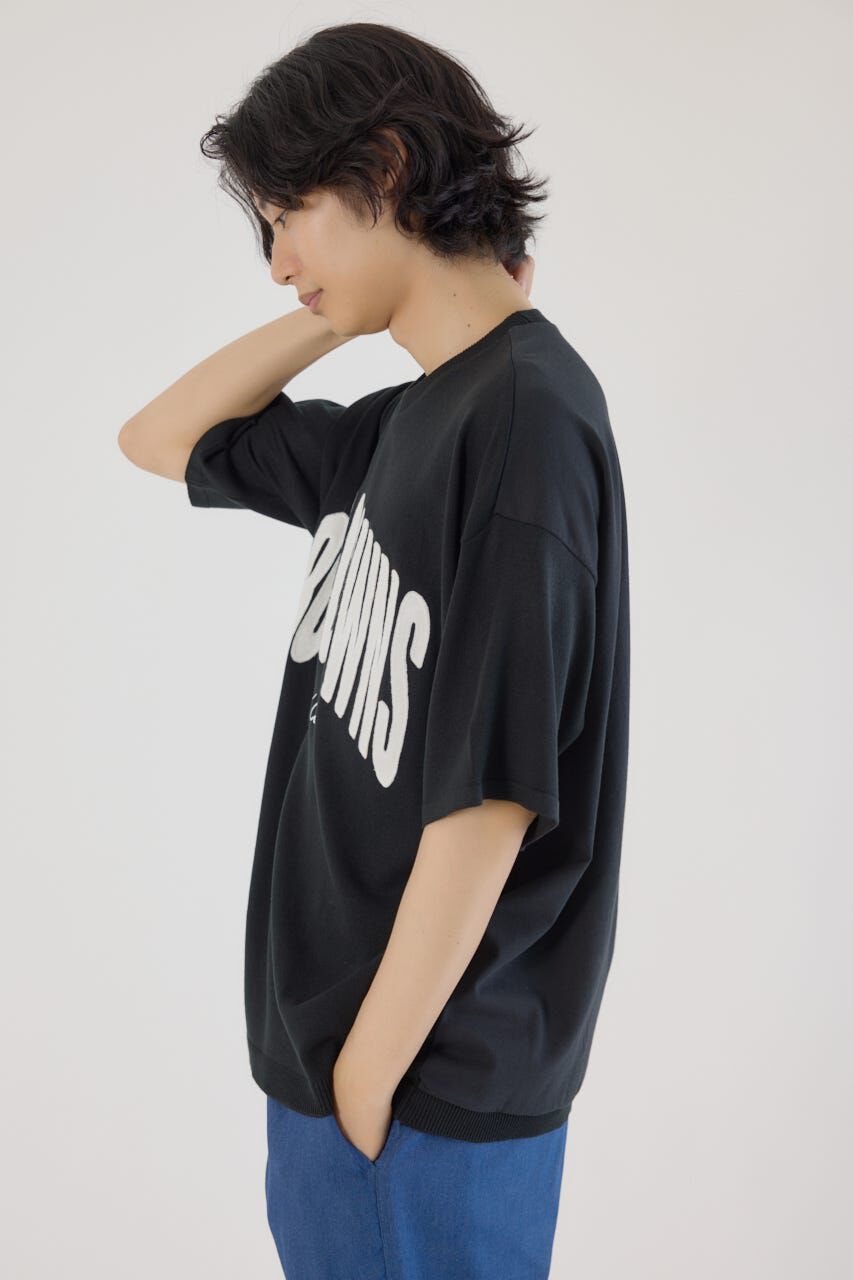 RODEO CROWNS「メンズCURVE LOGOコンビニットトップス」|Tシャツ・カットソー|