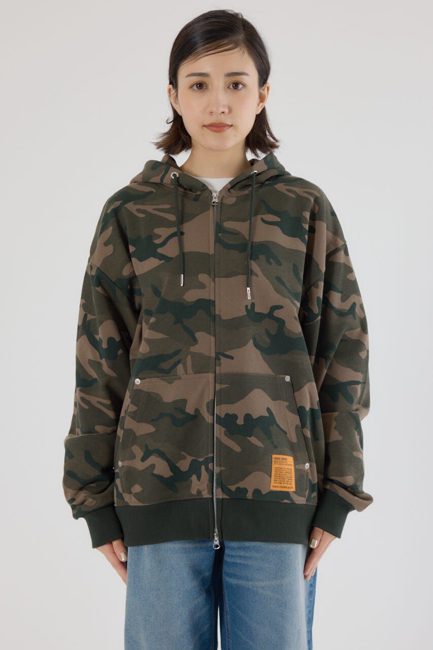 RODEO CROWNS「SHARE PATTERN Wジップ パーカー」|パーカー|