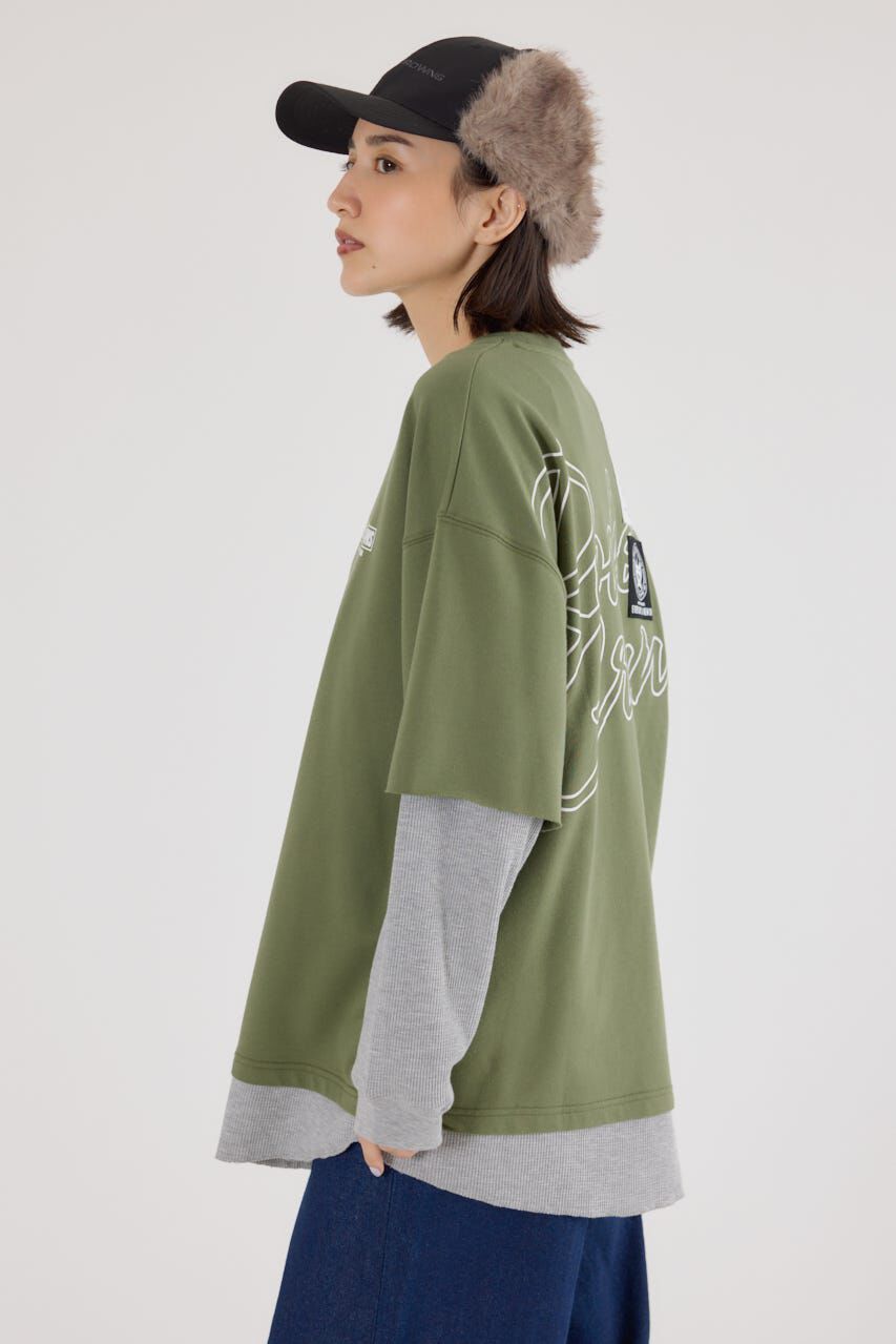 RODEO CROWNS「ルーズレイヤードライクスウェットトップス」|Tシャツ・カットソー|