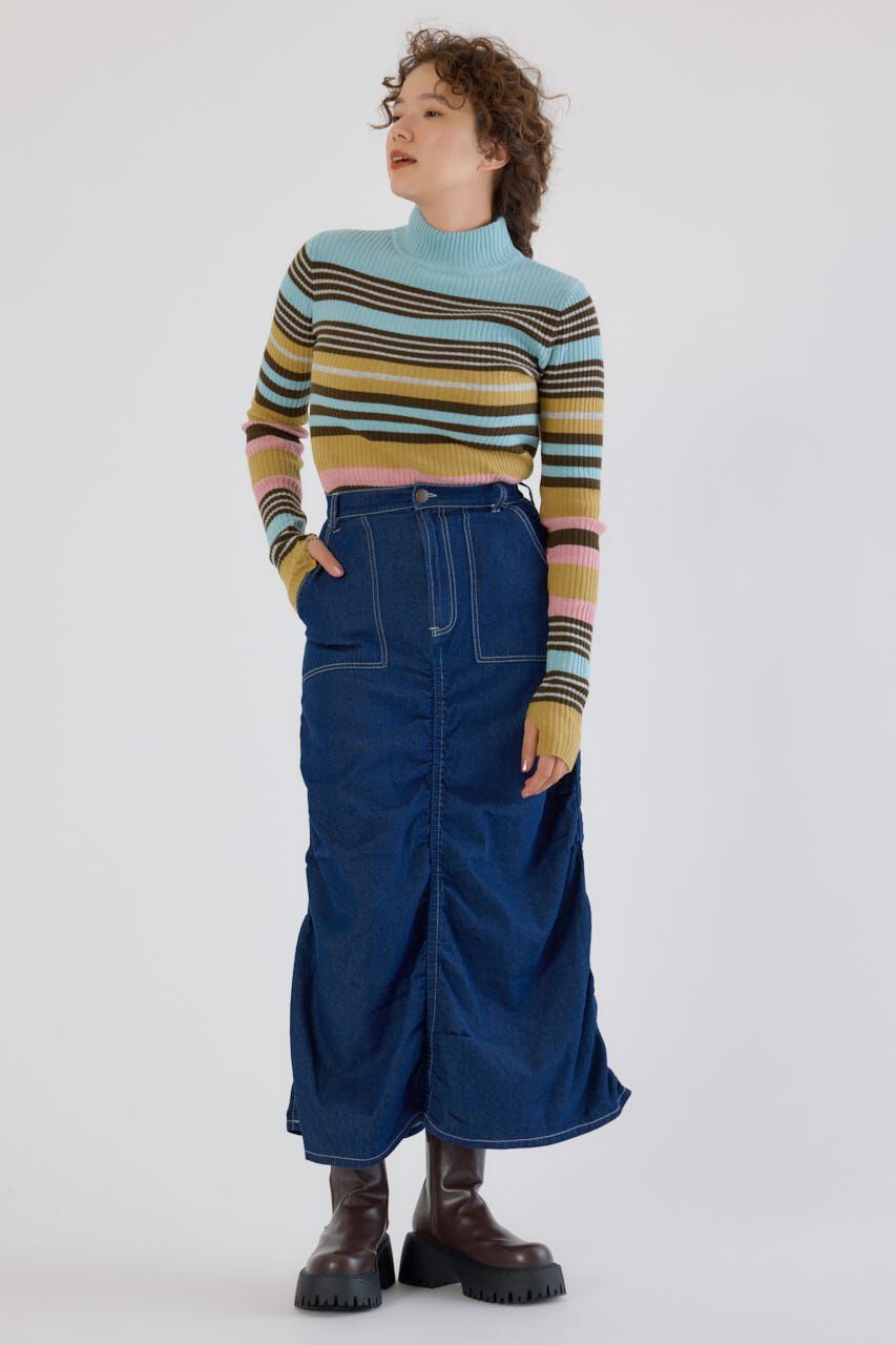 RODEO CROWNS「シャーリングマキシスカート」|スカート|