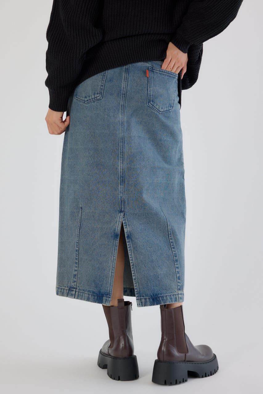 RODEO CROWNS「カーブデニムマキシスカート」|スカート|