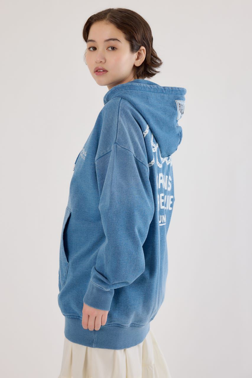 RODEO CROWNS「インディゴ裏毛ビッグジップパーカー」|パーカー|