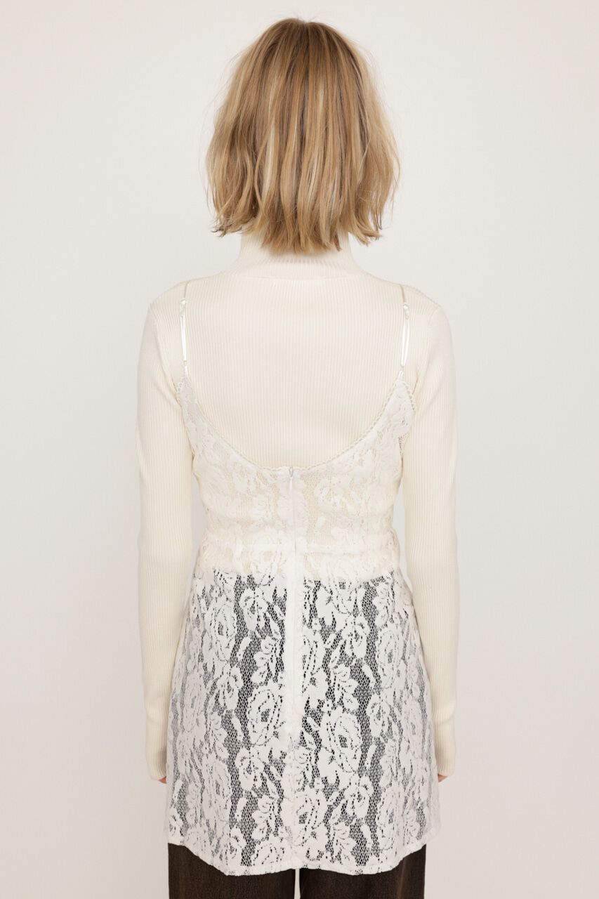 SLY「FROCKY LACE RIBBON トップス」|キャミソール|