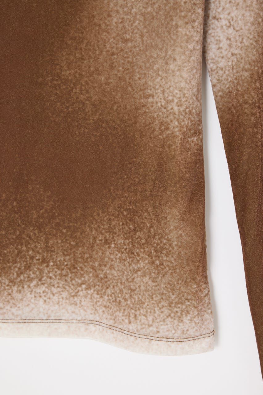 SLY「FADE VELOURS B／N トップス」|Tシャツ・カットソー|