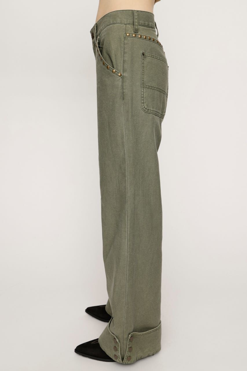 SLY「L／W STUDDED MILITALY FLARE パンツ」|その他|