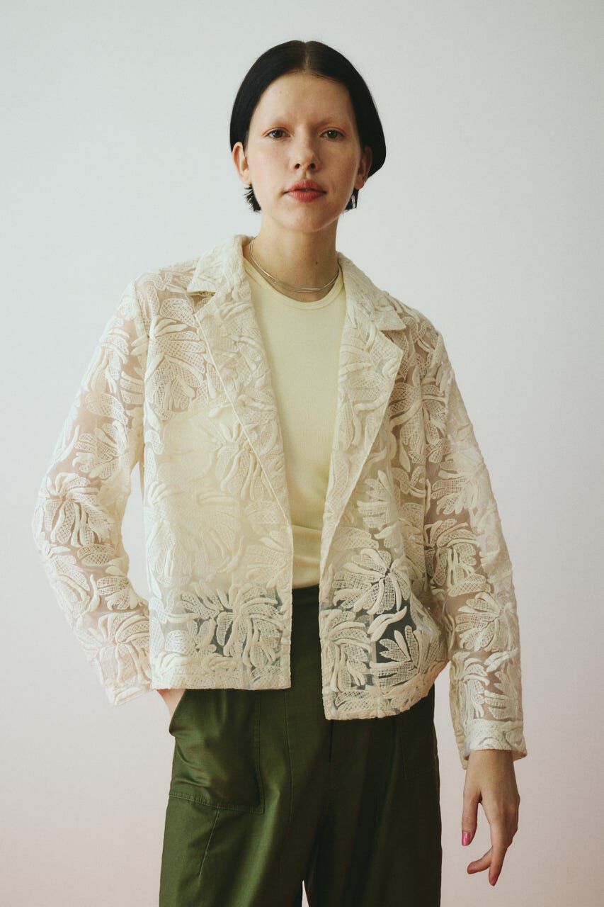 HeRIN.CYE「［予約］Lace jacket」|その他|O/WHT1