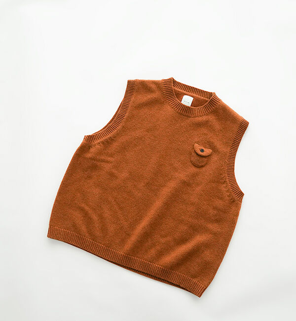 休日と詩「休日のスモールポケットベスト」|ベスト・ジレ|