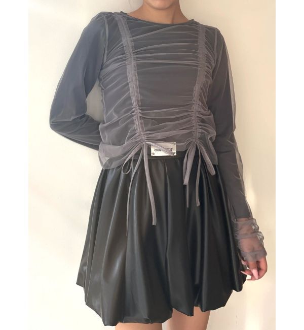 CALNAMUR「チュールロングＴ」|Tシャツ・カットソー|