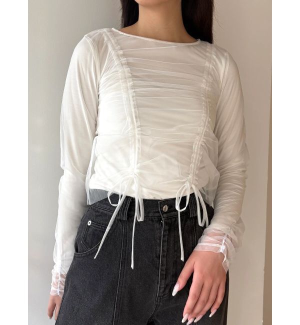 CALNAMUR「チュールロングＴ」|Tシャツ・カットソー|