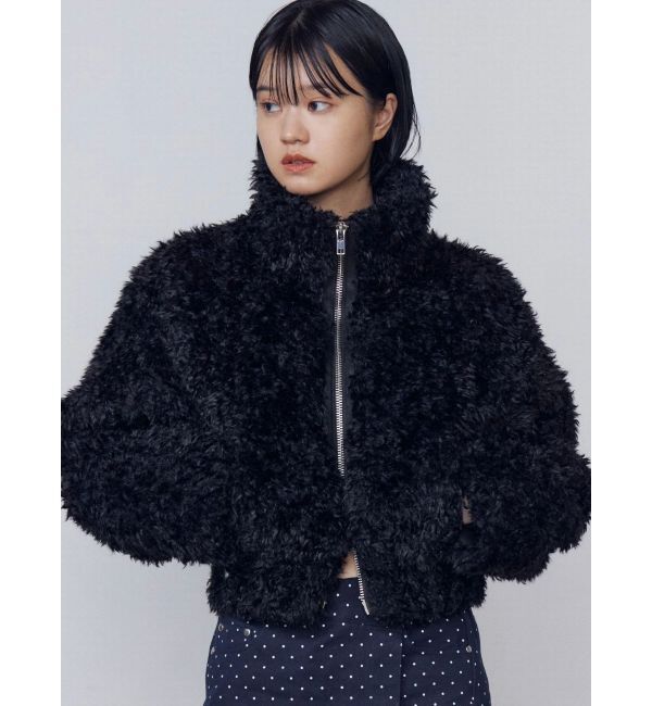 EMODA「シングルミニボアブルゾン」|ブルゾン・スタジャン|