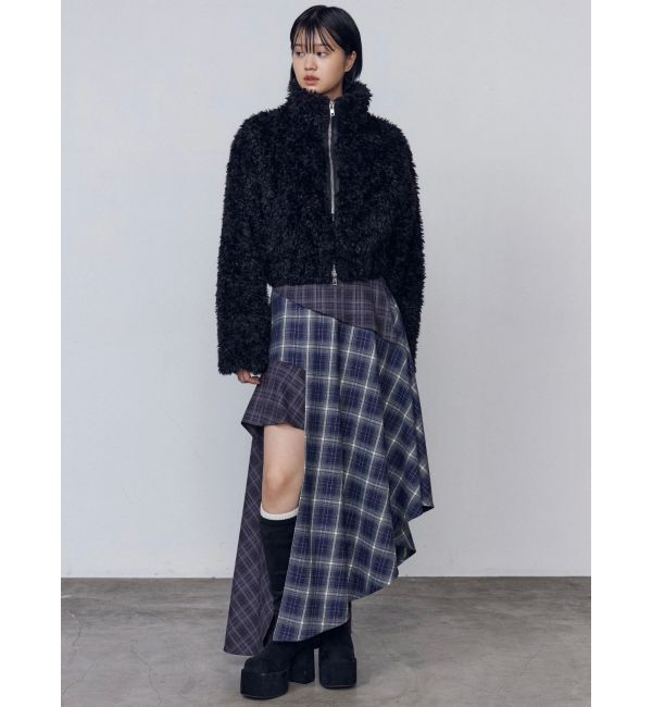 EMODA「シングルミニボアブルゾン」|ブルゾン・スタジャン|