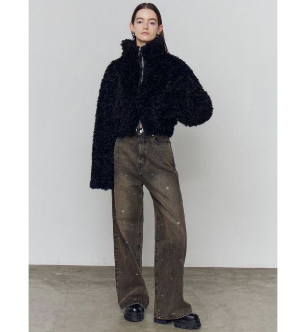 EMODA「シングルミニボアブルゾン」|ブルゾン・スタジャン|