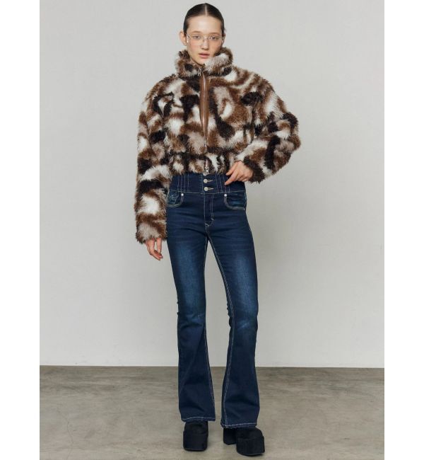 EMODA「シングルミニボアブルゾン」|ブルゾン・スタジャン|