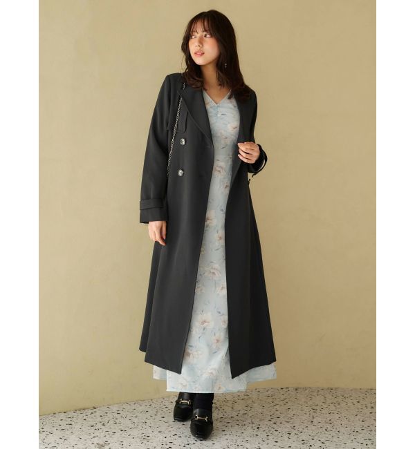 MERCURYDUO「フラワーギャザースリーブワンピース」|ワンピース|