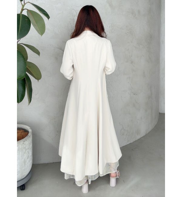 MERCURYDUO「フラワーギャザースリーブワンピース」|ワンピース|