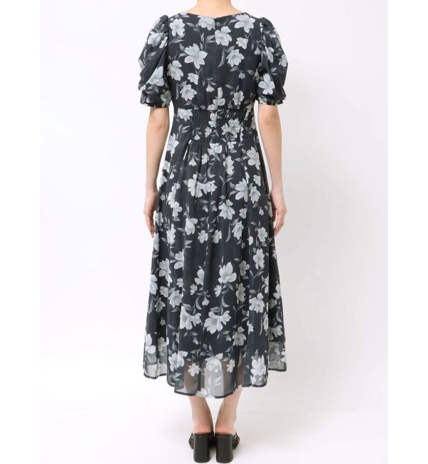 MERCURYDUO「フラワーギャザースリーブワンピース」|ワンピース|