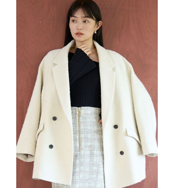LAGUNAMOON「ネップツイードオーバージャケットコート」|その他|